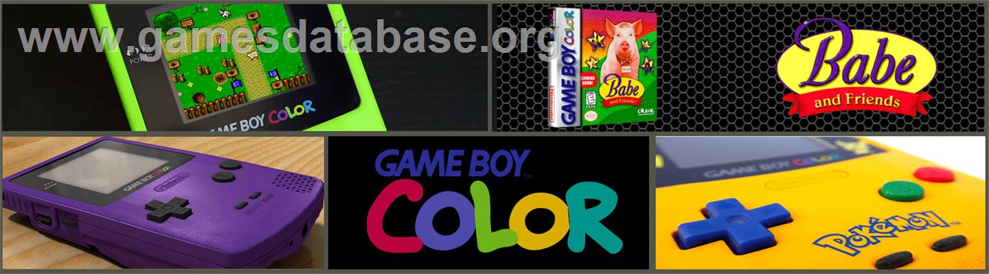 Babe and Friends - Nintendo Game Boy Color - Artwork - Marquee