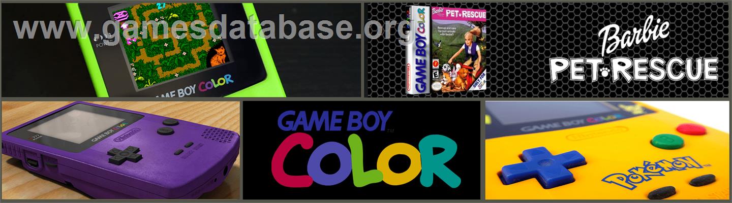 Barbie - Pet Rescue - Nintendo Game Boy Color - Artwork - Marquee
