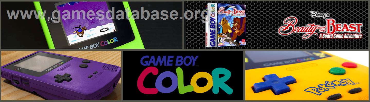 Beauty And The Beast - A Board Game Adventure - Nintendo Game Boy Color - Artwork - Marquee