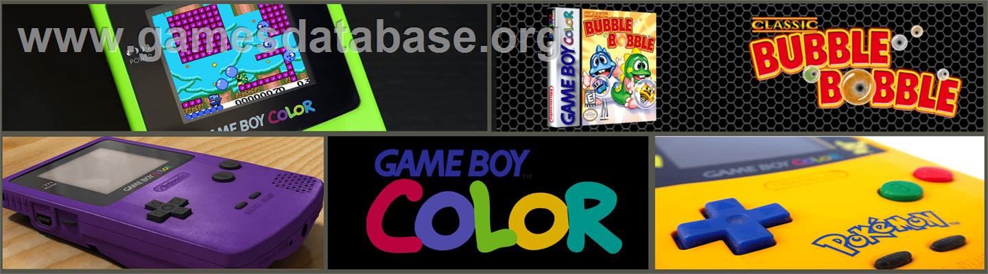 Bubble Bobble Classic - Nintendo Game Boy Color - Artwork - Marquee