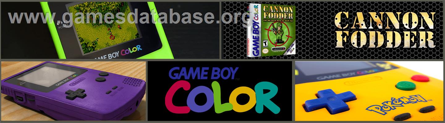 Cannon Fodder - Nintendo Game Boy Color - Artwork - Marquee
