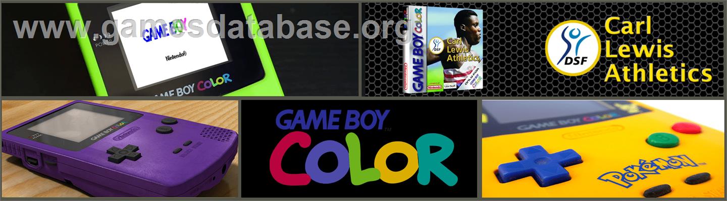 Carl Lewis Athletics 2000 - Nintendo Game Boy Color - Artwork - Marquee