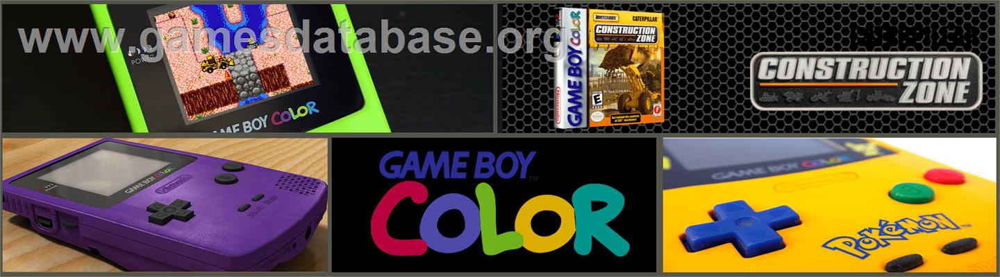 Caterpillar Construction Zone - Nintendo Game Boy Color - Artwork - Marquee