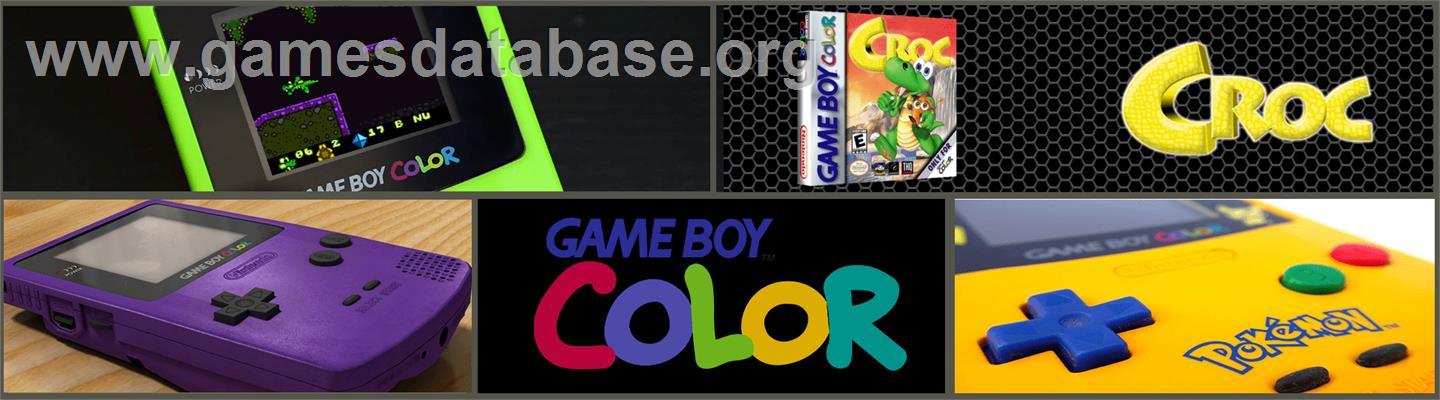 Croc - Nintendo Game Boy Color - Artwork - Marquee