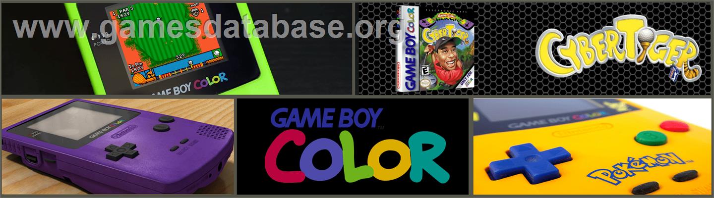 Cyber Tiger Woods Golf - Nintendo Game Boy Color - Artwork - Marquee