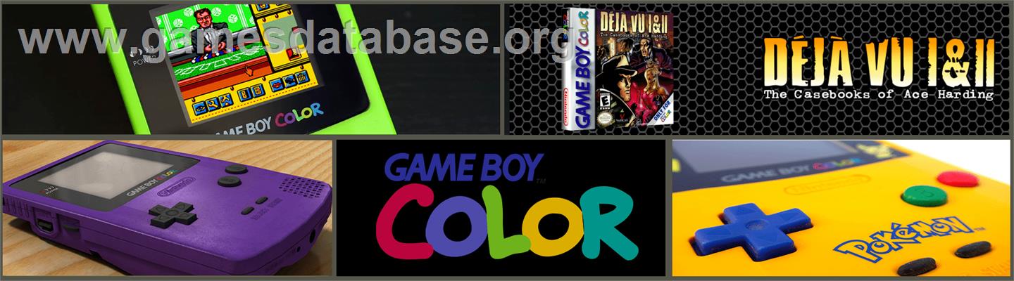Deja Vu 1 & 2: The Casebooks of Ace Harding - Nintendo Game Boy Color - Artwork - Marquee
