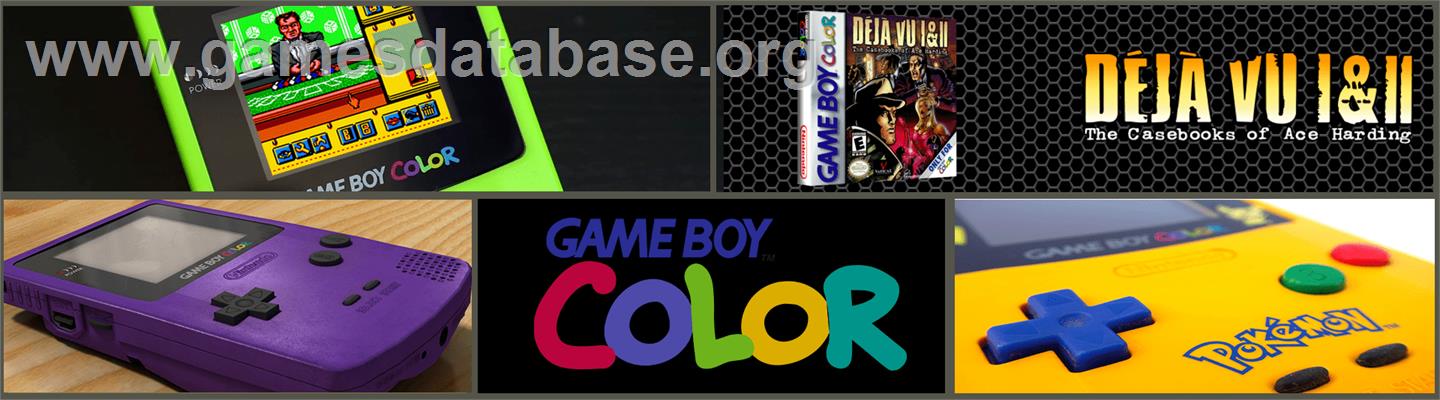 Deja Vu 1 And 2 - The Casebooks Of Ace Harding - Nintendo Game Boy Color - Artwork - Marquee