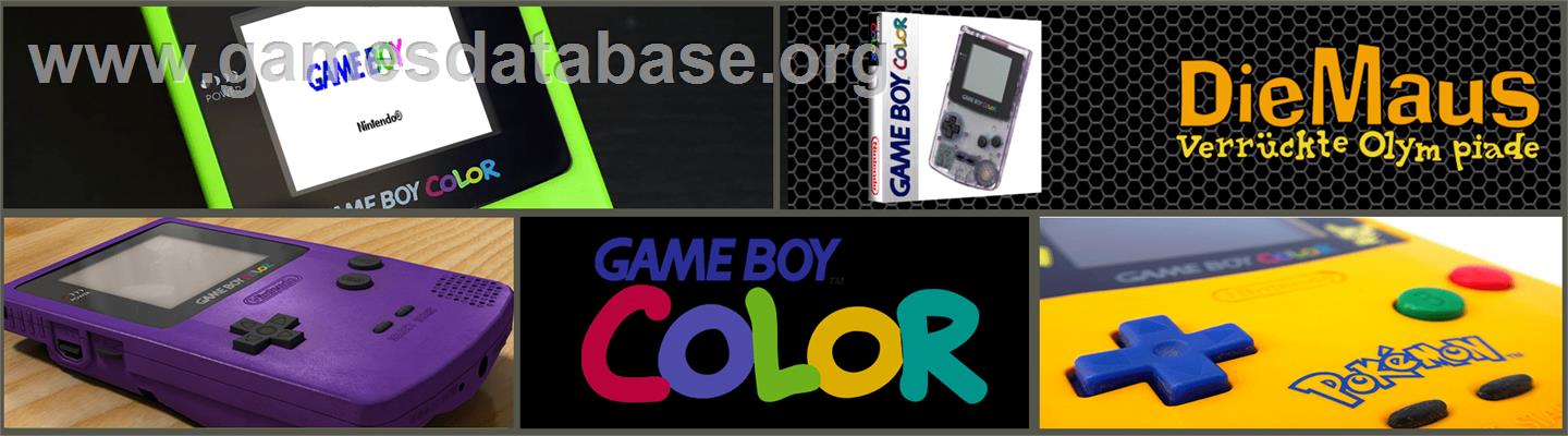 Die Maus: Verrückte Olympiade - Nintendo Game Boy Color - Artwork - Marquee