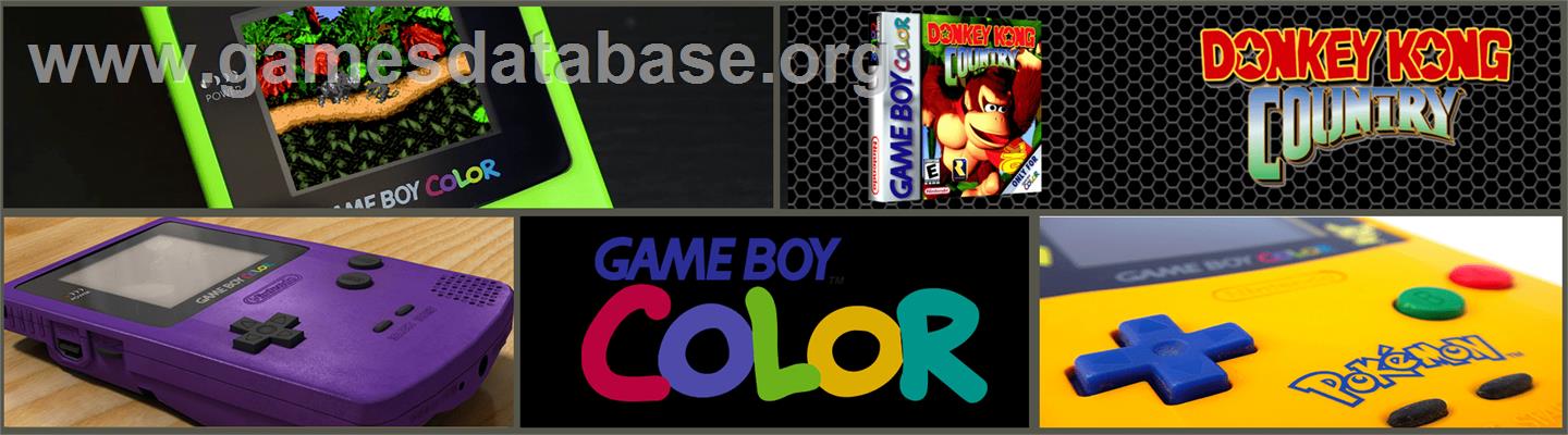 Donkey Kong Country - Nintendo Game Boy Color - Artwork - Marquee