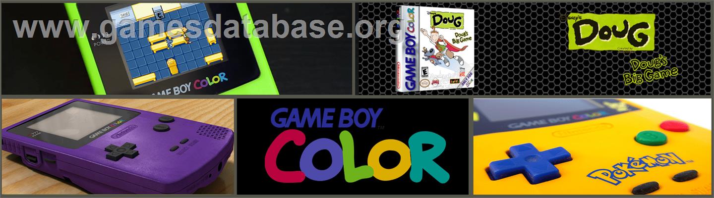 Doug's Big Game - Nintendo Game Boy Color - Artwork - Marquee