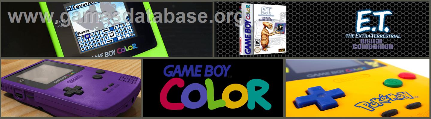 E.t. The Extra Terrestrial - Digital Companion - Nintendo Game Boy Color - Artwork - Marquee