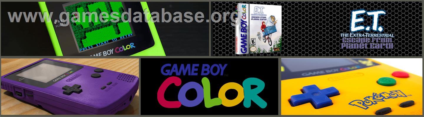 E.t. The Extra Terrestrial - Escape From Planet Earth - Nintendo Game Boy Color - Artwork - Marquee