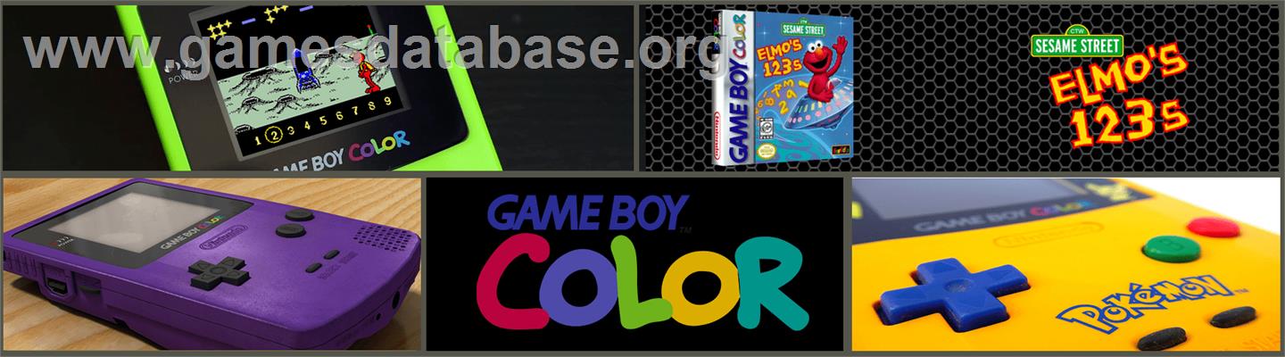 Elmo's 123s - Nintendo Game Boy Color - Artwork - Marquee