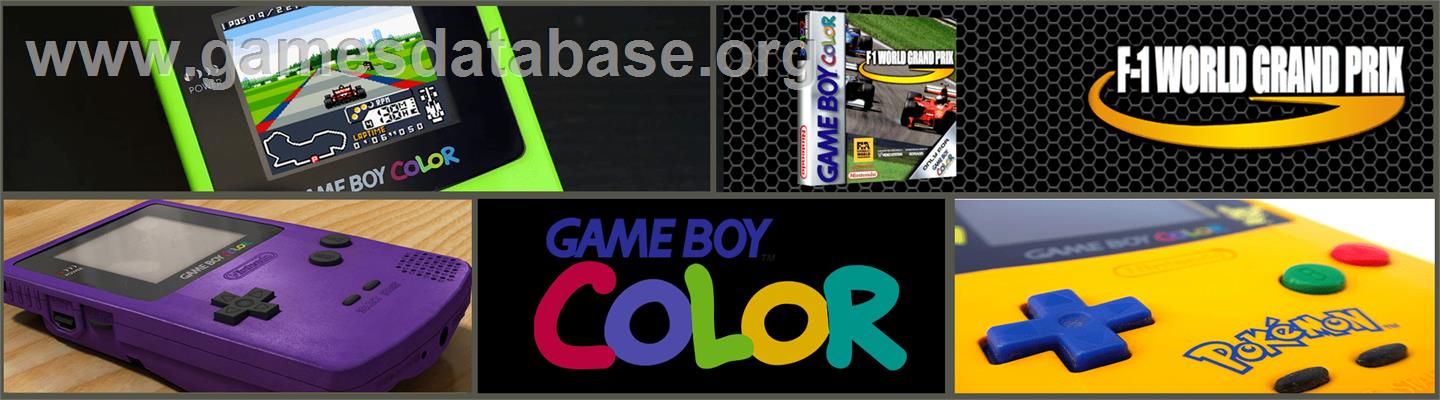 F-1 World Grand Prix - Nintendo Game Boy Color - Artwork - Marquee