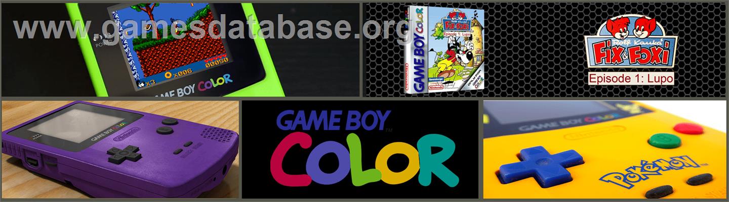 Fix And Foxi - Episode 1 Lupo - Nintendo Game Boy Color - Artwork - Marquee