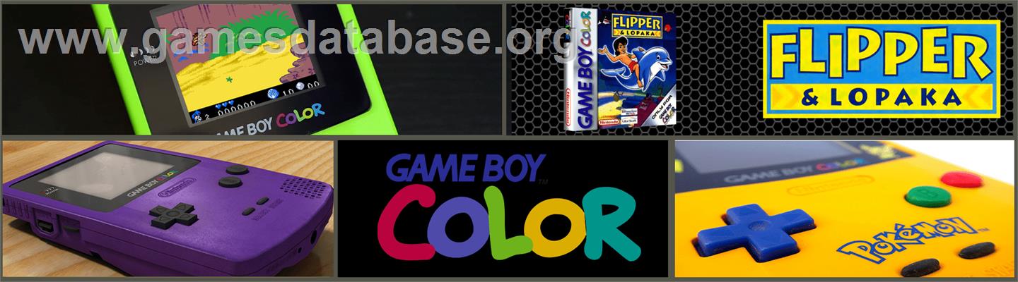 Flipper And Lopaka - Nintendo Game Boy Color - Artwork - Marquee