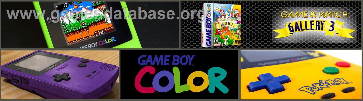 Game & Watch Gallery 3 - Nintendo Game Boy Color - Artwork - Marquee