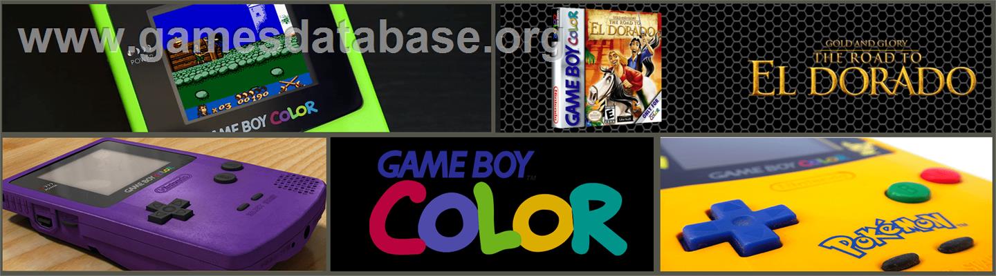 Gold and Glory: The Road to El Dorado - Nintendo Game Boy Color - Artwork - Marquee