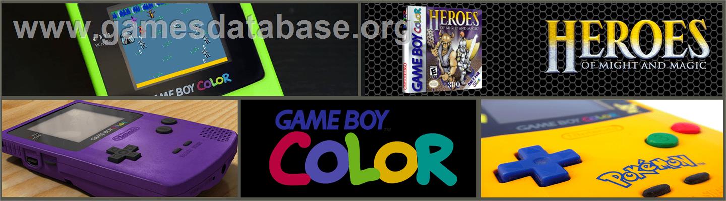 Heroes of Might and Magic - Nintendo Game Boy Color - Artwork - Marquee