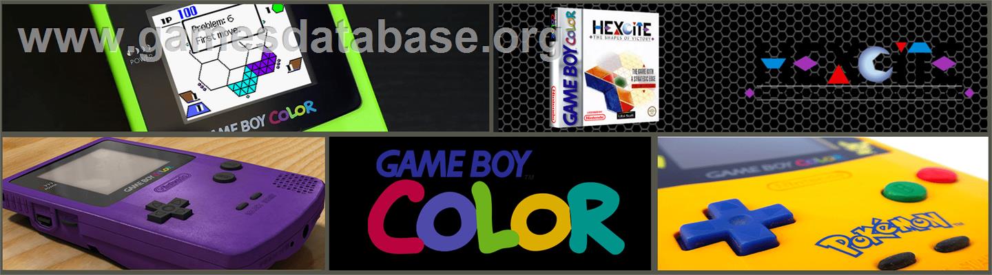 Hexcite: The Shapes of Victory - Nintendo Game Boy Color - Artwork - Marquee