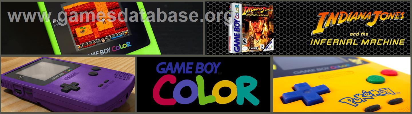 Indiana Jones and the Infernal Machine - Nintendo Game Boy Color - Artwork - Marquee