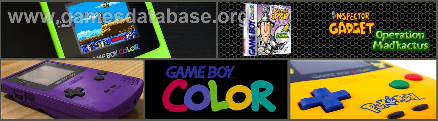 Inspector Gadget - Operation Madkactus - Nintendo Game Boy Color - Artwork - Marquee