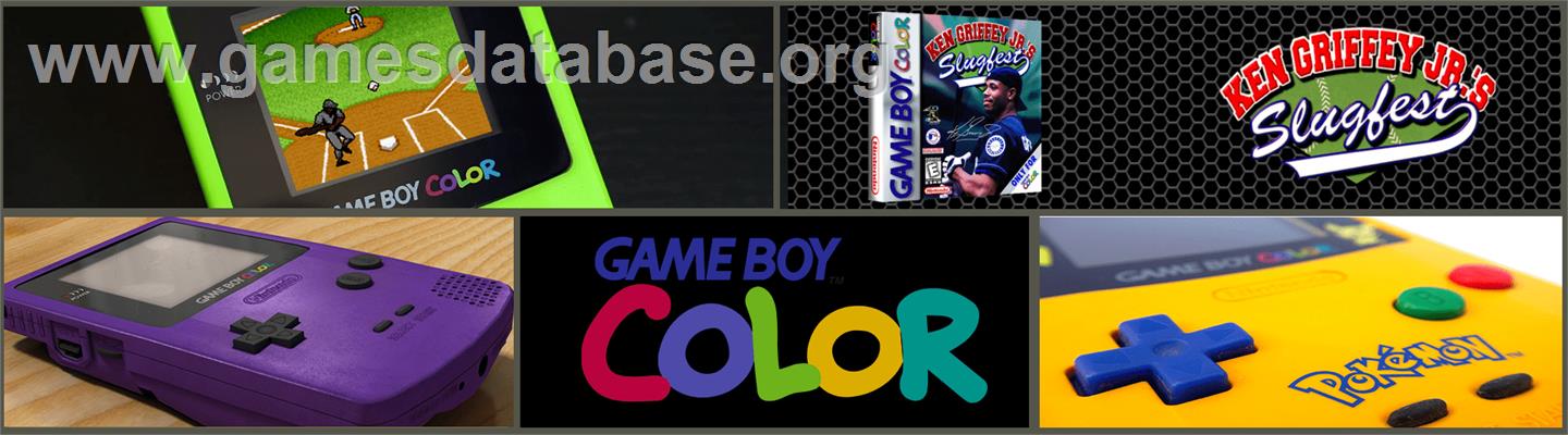 Ken Griffey Jr.'s Slugfest - Nintendo Game Boy Color - Artwork - Marquee