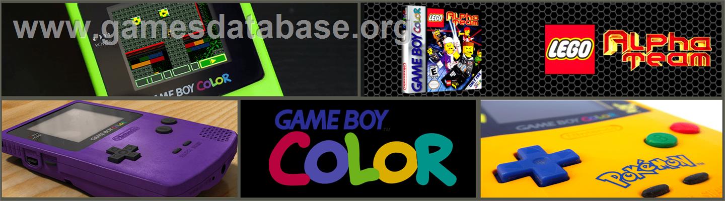 LEGO Alpha Team - Nintendo Game Boy Color - Artwork - Marquee