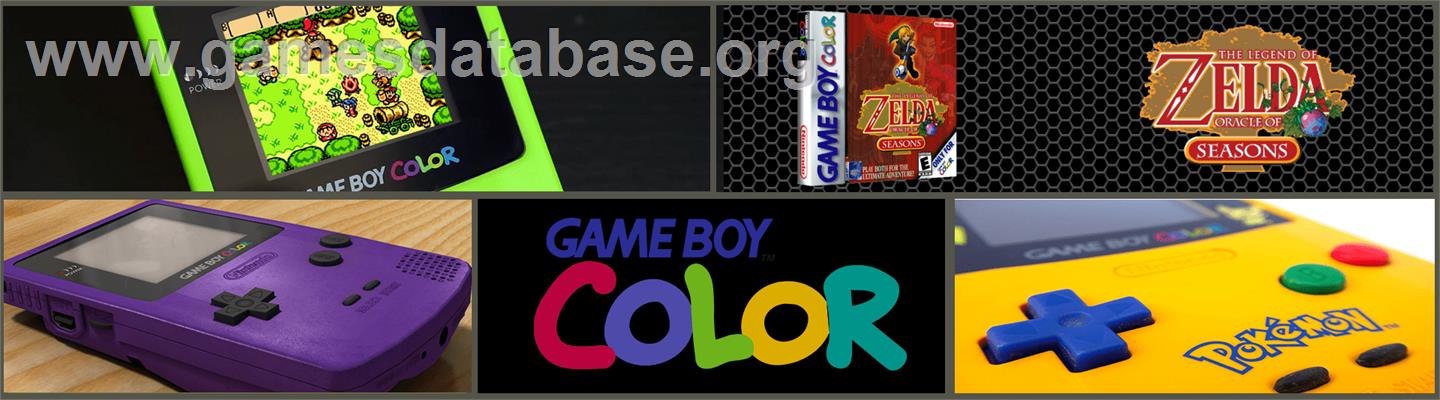 Legend Of Zelda - Oracle Of Seasons, The - Nintendo Game Boy Color - Artwork - Marquee