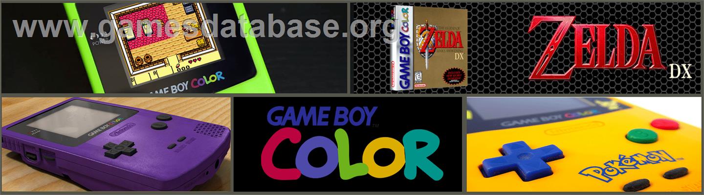Legend of Zelda: Link's Awakening DX - Nintendo Game Boy Color - Artwork - Marquee