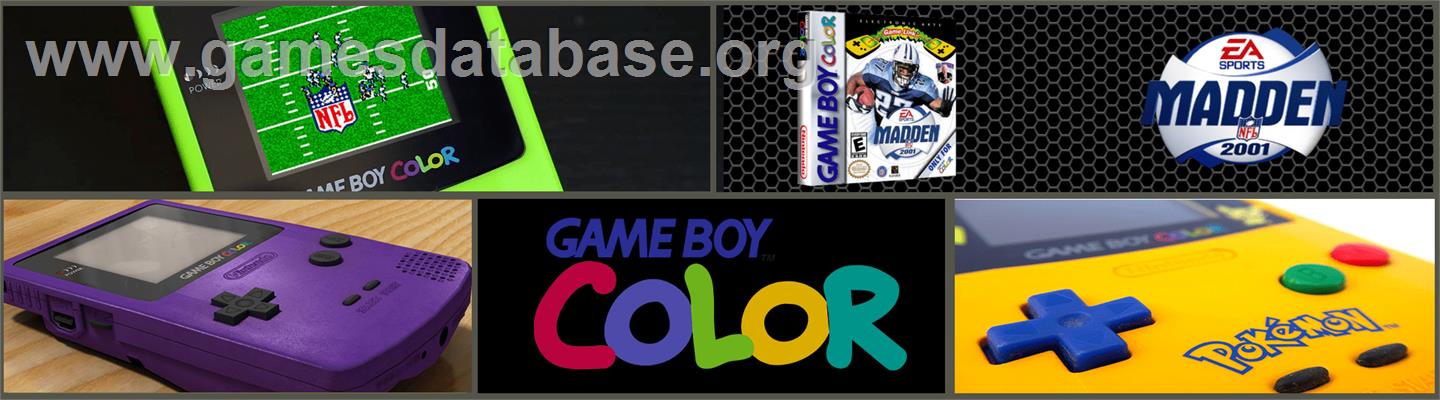 Madden NFL 2001 - Nintendo Game Boy Color - Artwork - Marquee