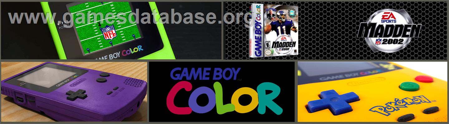 Madden NFL 2002 - Nintendo Game Boy Color - Artwork - Marquee