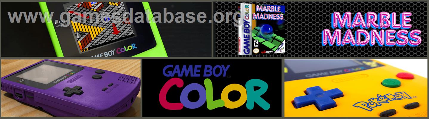 Marble Madness - Nintendo Game Boy Color - Artwork - Marquee