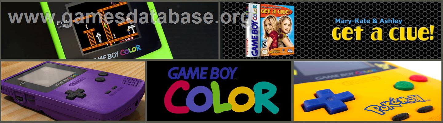 Mary-Kate and Ashley: Get a Clue - Nintendo Game Boy Color - Artwork - Marquee