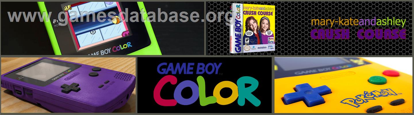 Mary-kate And Ashley - Crush Course - Nintendo Game Boy Color - Artwork - Marquee