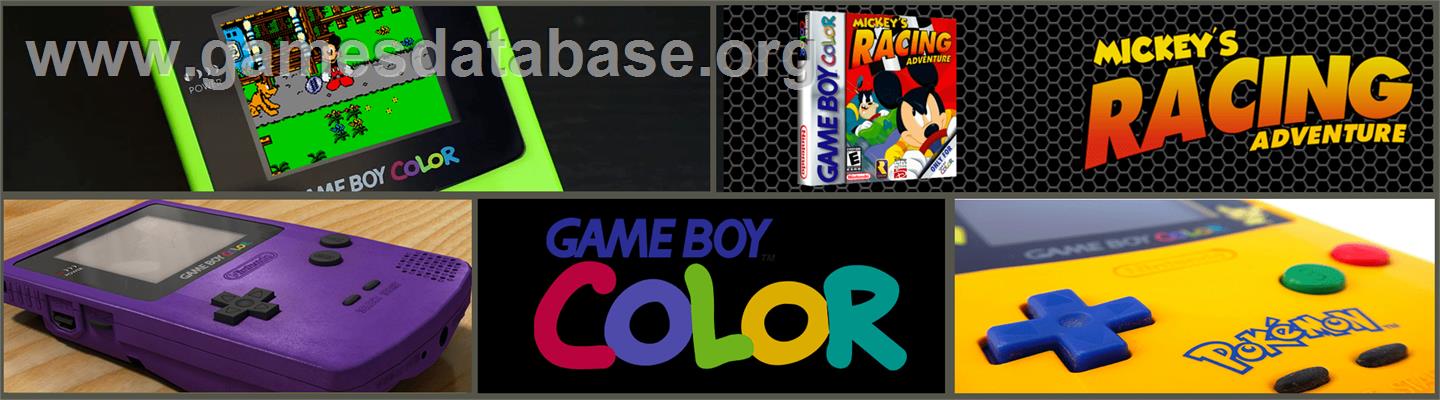 Mickey's Racing Adventure - Nintendo Game Boy Color - Artwork - Marquee