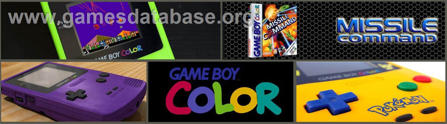 Missile Command - Nintendo Game Boy Color - Artwork - Marquee