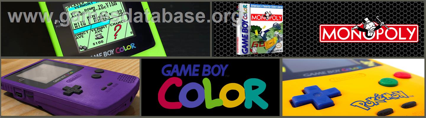 Monopoly - Nintendo Game Boy Color - Artwork - Marquee