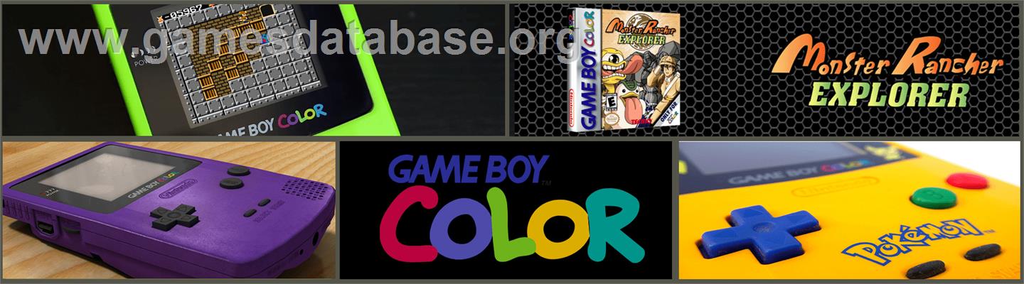 Monster Rancher Explorer - Nintendo Game Boy Color - Artwork - Marquee
