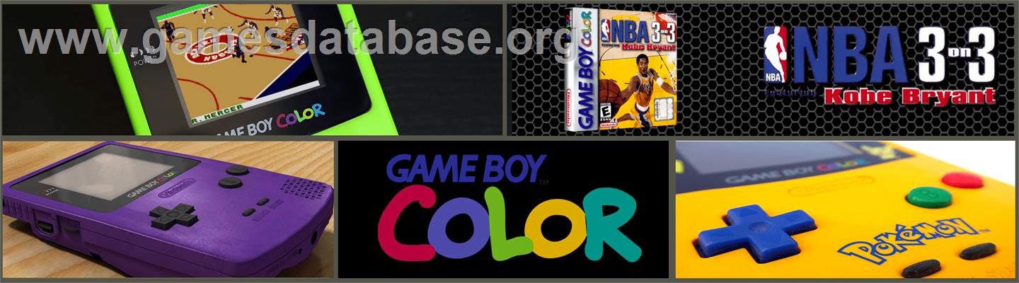 NBA 3 on 3 Featuring Kobe Bryant - Nintendo Game Boy Color - Artwork - Marquee