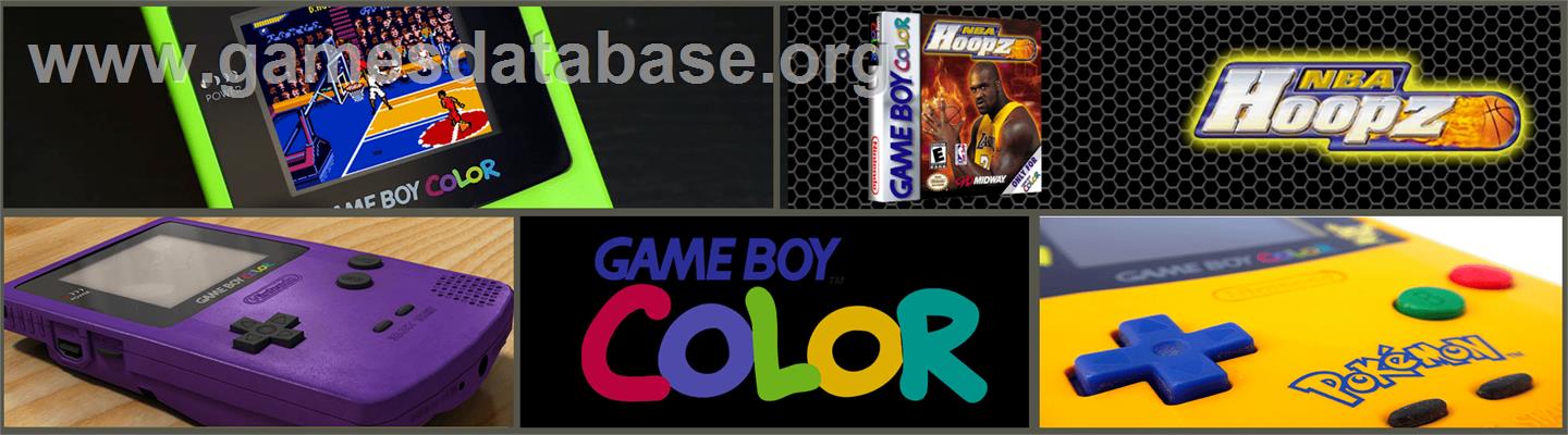 NBA Hoopz - Nintendo Game Boy Color - Artwork - Marquee