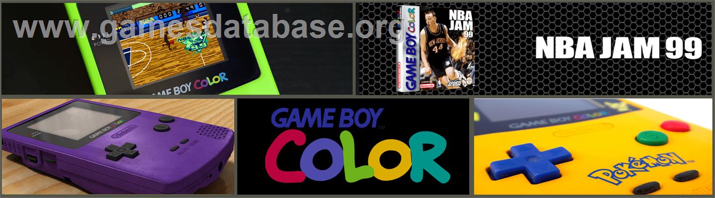 NBA Jam 99 - Nintendo Game Boy Color - Artwork - Marquee