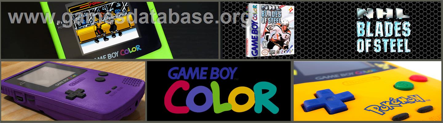 NHL Blades of Steel - Nintendo Game Boy Color - Artwork - Marquee