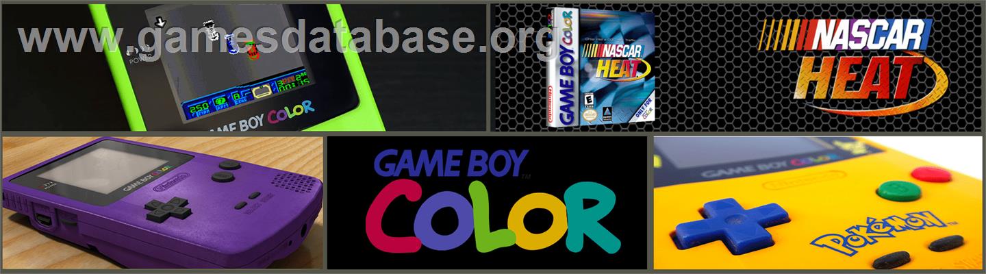 Nascar Heat - Nintendo Game Boy Color - Artwork - Marquee