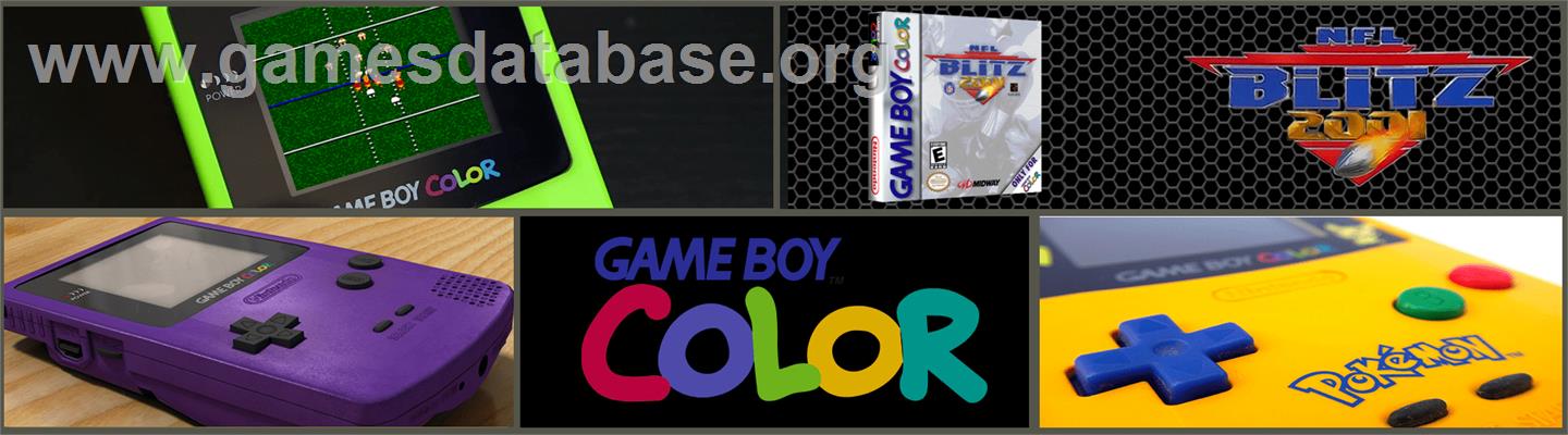 Nfl Blitz 2001 - Nintendo Game Boy Color - Artwork - Marquee