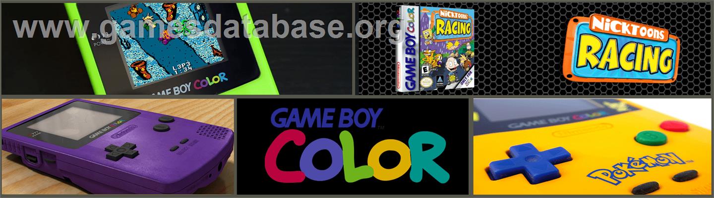 Nicktoons Racing - Nintendo Game Boy Color - Artwork - Marquee