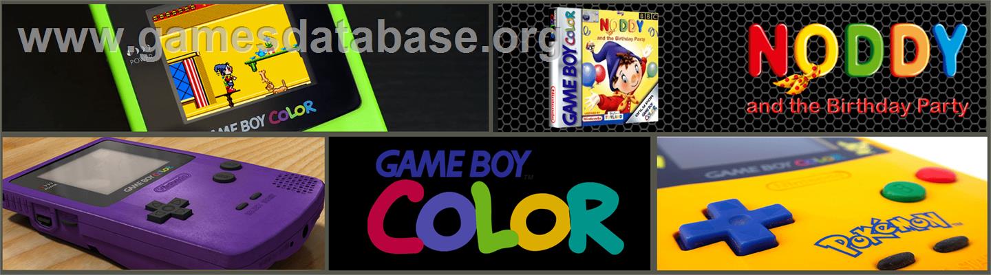 Noddy And The Birthday Party - Nintendo Game Boy Color - Artwork - Marquee