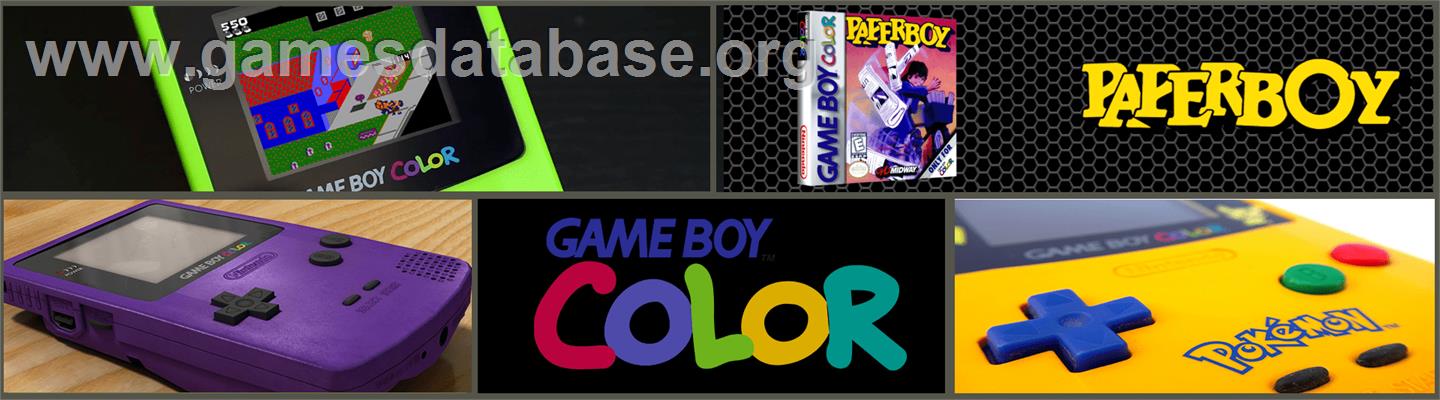 Paperboy - Nintendo Game Boy Color - Artwork - Marquee