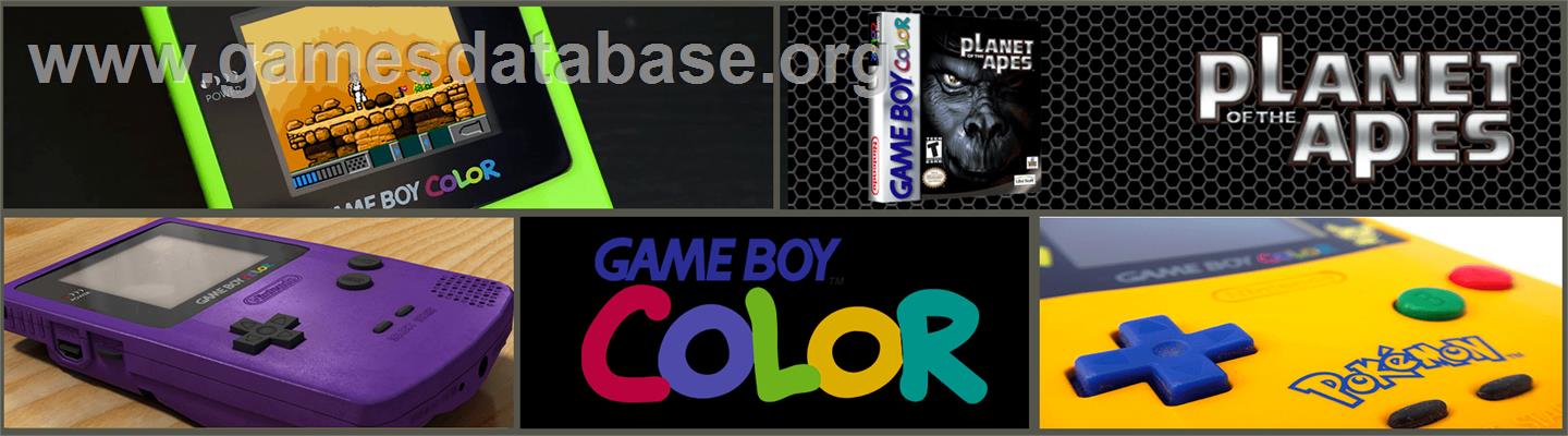 Planet Of The Apes - Nintendo Game Boy Color - Artwork - Marquee