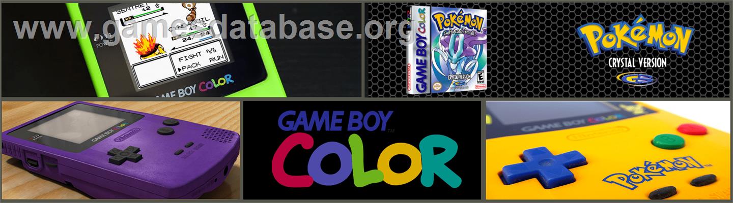 Pokemon: Crystal Version - Nintendo Game Boy Color - Artwork - Marquee